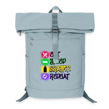 Graffiti Statement Sprayer Spray Can Art - Laptop Backpack - ice blue - Front