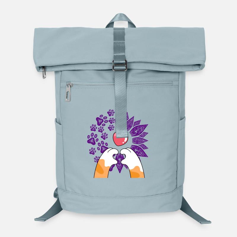 Heart in flowers and paws Laptop Backpack