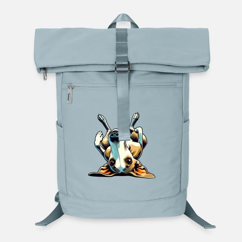 Windhund auf dem Kopf stehend Laptop-Rucksack 