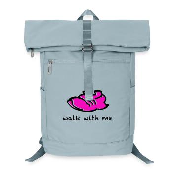 Laufschuh Walk with me - Laptop-Rucksack  - Eisblau - Vorne