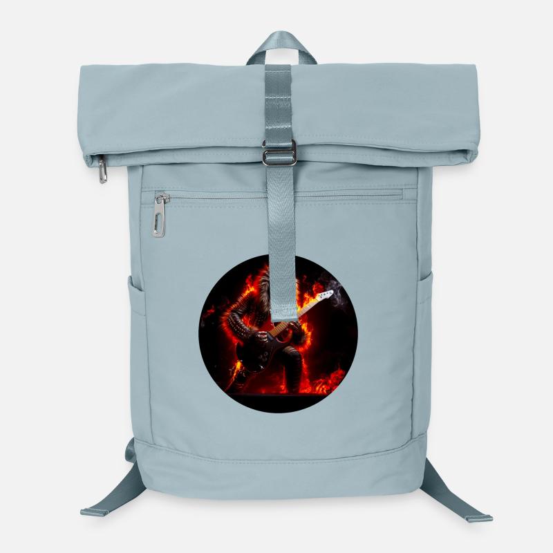 FeuerSkelett Gitarrist - Laptop-Rucksack  - Eisblau