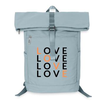 4 AMOUR orange - Sac à dos ordinateur - bleu glacier - Devant
