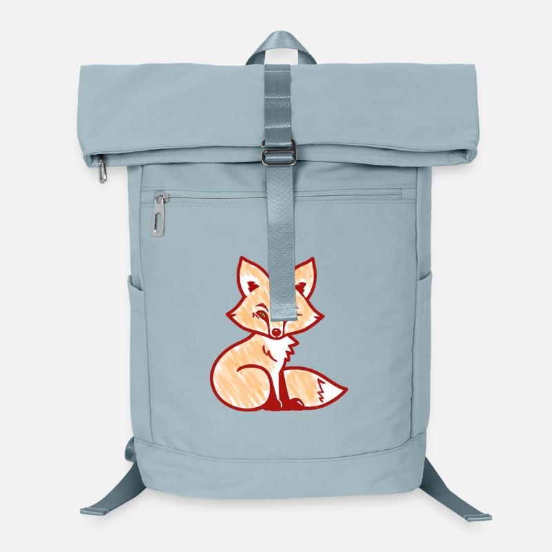 Renard roux (rouge) Sac à dos ordinateur
