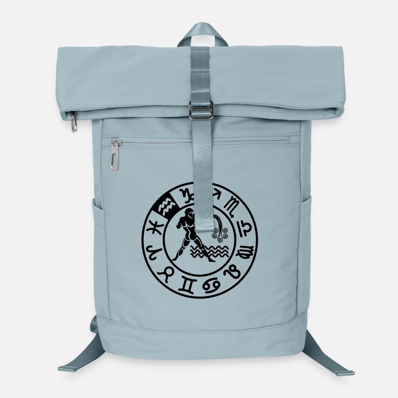 Sternzeichen Wassermann im Kreis der zwölf Zeichen Laptop-Rucksack 