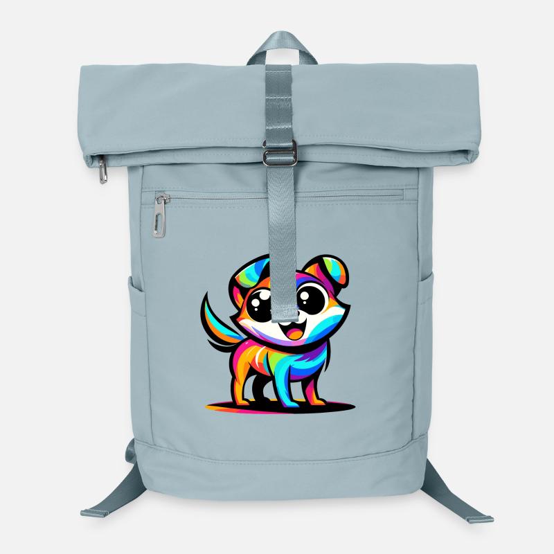 A vibrant cartoon style dog Laptop Backpack