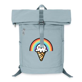 Rainbow Scoop: The Sweetest Arc - Laptop Backpack - ice blue - Front
