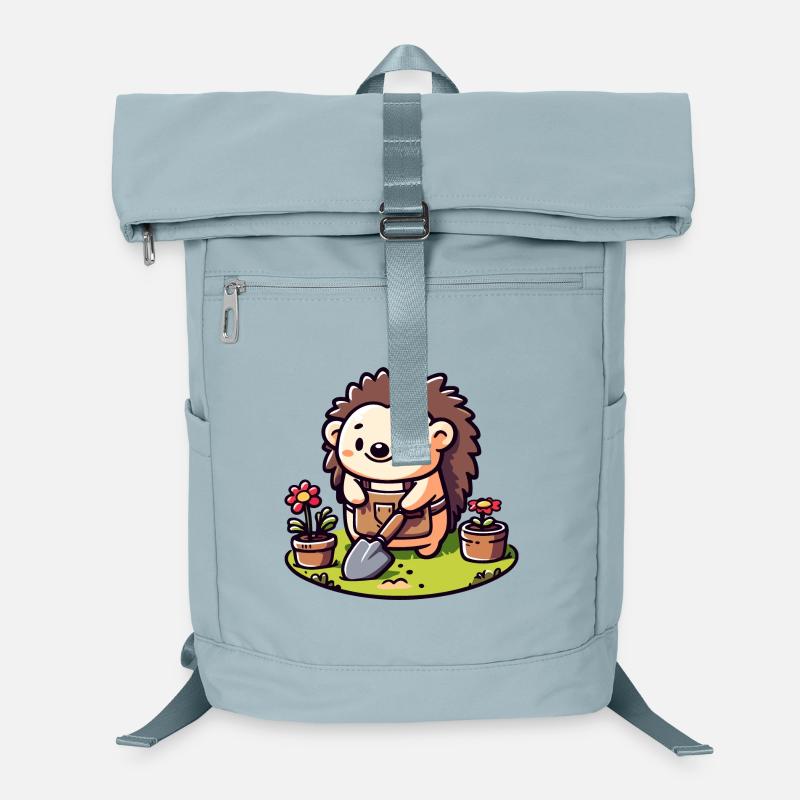 Hedgehog Gardener : le compagnon de floraison Sac à dos ordinateur