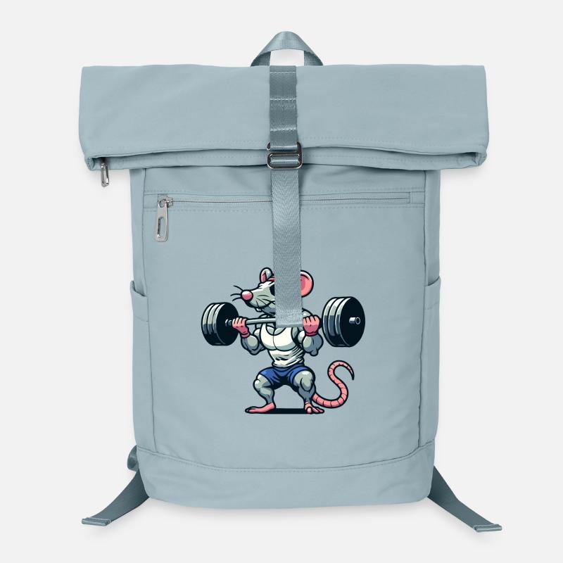 Mighty Mouse Lifter: Der Workout-Krieger Laptop-Rucksack 