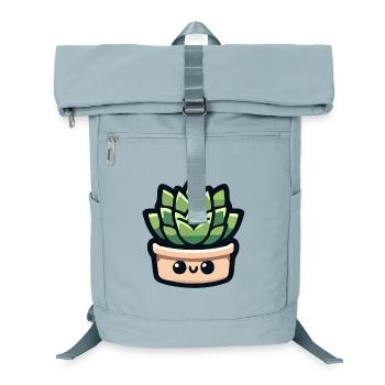 Petite Potted Pal: Die fröhliche Sukkulente - Laptop-Rucksack  - Eisblau - Vorne