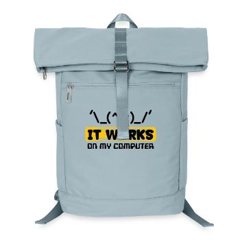 Déclaration du développeur Coden Scripting Computer Geek - Sac à dos ordinateur - bleu glacier - Devant