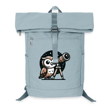 Stargazer Hoot: Die Himmlische Eule - Laptop-Rucksack  - Eisblau - Vorne