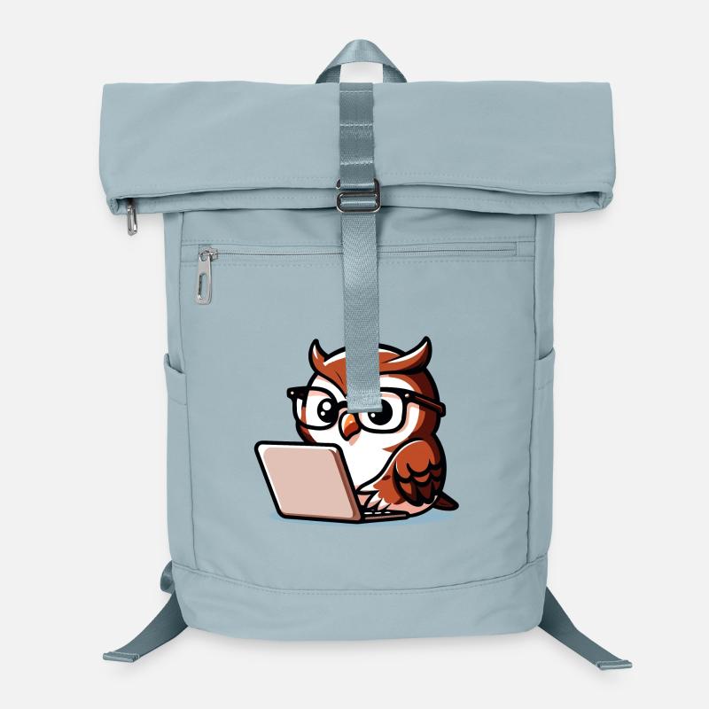 Wise Web Owl: The Knowledge Navigator Laptop Backpack