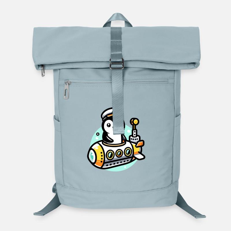 Capitaine de sous-marin Penguin : Explorateur des profondeurs Sac à dos ordinateur