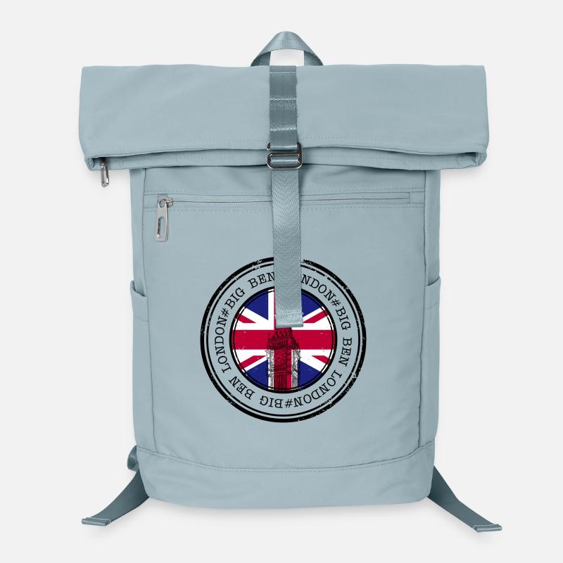 Union Jack Big Ben Stamp Laptop Backpack
