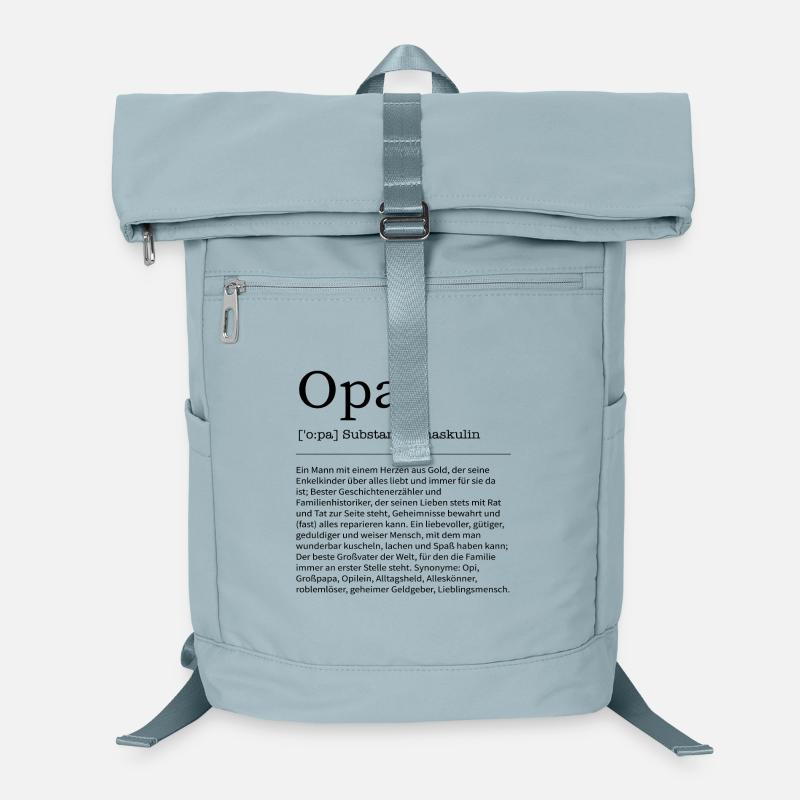 Opa Großvater Danke Spruch Definition Geschenkidee Laptop-Rucksack 