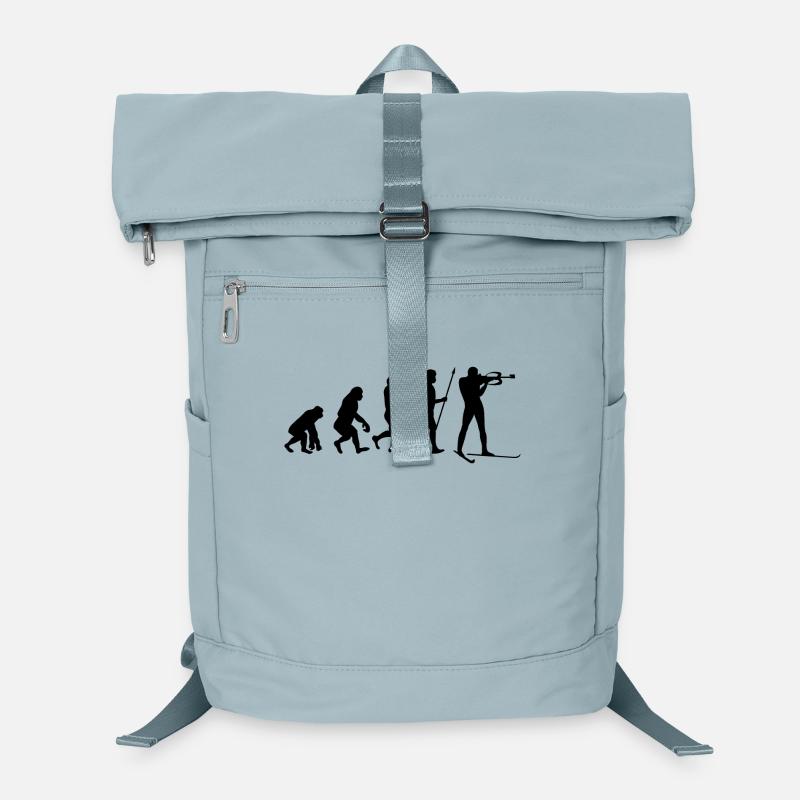 Wintersport Evolution Schifahren Skifahrer Kalt Laptop-Rucksack 