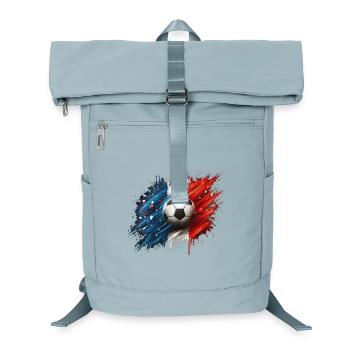 Viva French Football, Flag of France - Laptop Backpack - ice blue - Front