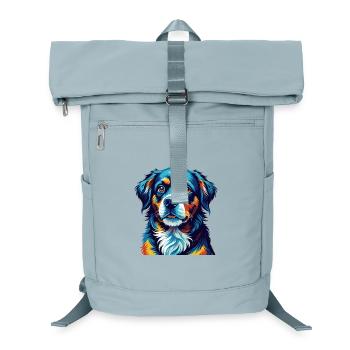 Berger De Beauce Hunderasse Bunte Karikatur Kawaii - Laptop-Rucksack  - Eisblau - Vorne