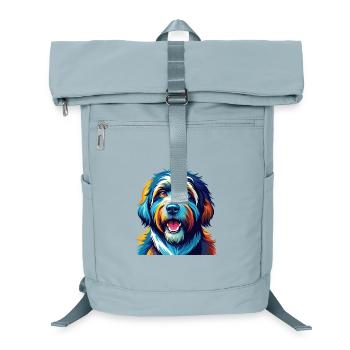 Catalan Sheepdog Breed Colorful Cartoon Kawaii - Laptop Backpack - ice blue - Front