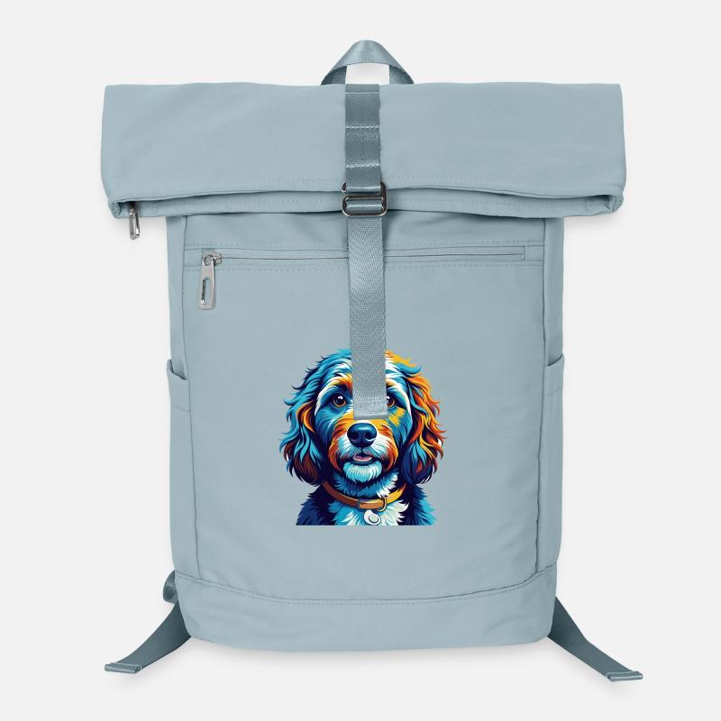 Cockapoo Chien Race Coloré Dessin Animé Kawaii Sac à dos ordinateur