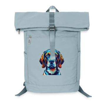 Français Gascogne Pointer Chien Race Dessin Animé Kawaii - Sac à dos ordinateur - bleu glacier - Devant