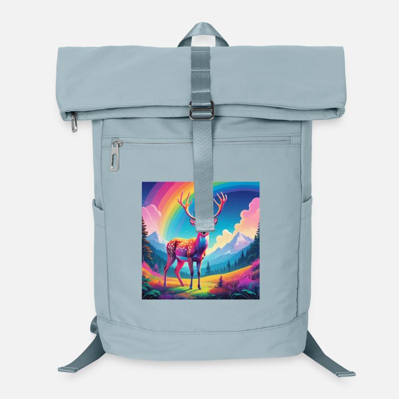 Cerf avec arc-en-ciel Sac à dos ordinateur