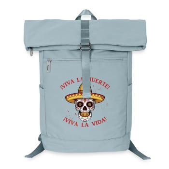 Colorful Calavera skull skull viva la muerte - Laptop Backpack - ice blue - Front