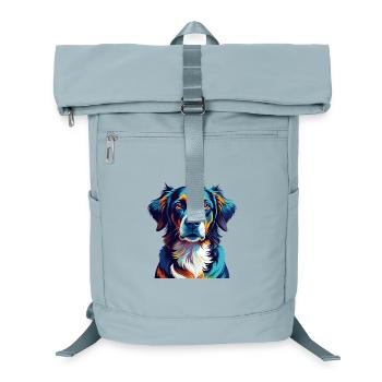 Braque Auvergne Hunderasse Bunte Karikatur Kawaii - Laptop-Rucksack  - Eisblau - Vorne
