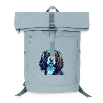 Pont Audemer Epagneul Chien Race Dessin Animé Kawaii - Sac à dos ordinateur - bleu glacier - Devant