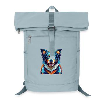 Picardie Schäferhund Rasse Bunt Karikatur Kawaii - Laptop-Rucksack  - Eisblau - Vorne