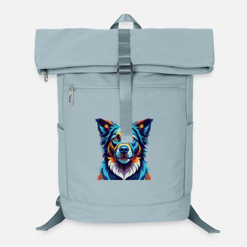 Shepherd Dog Breed Colorful Cartoon Kawaii Laptop Backpack