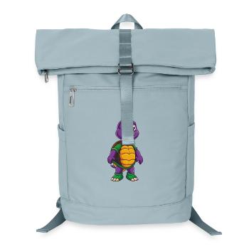 Schildkröte Lustige Kawaii Cartoon Figur Clipart - Laptop-Rucksack  - Eisblau - Vorne