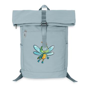 Libelle Niedliche Zeichentrickfigur Kawaii Clipart - Laptop-Rucksack  - Eisblau - Vorne