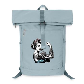 Force femme forte Rockabilly cadeau - Sac à dos ordinateur - bleu glacier - Devant