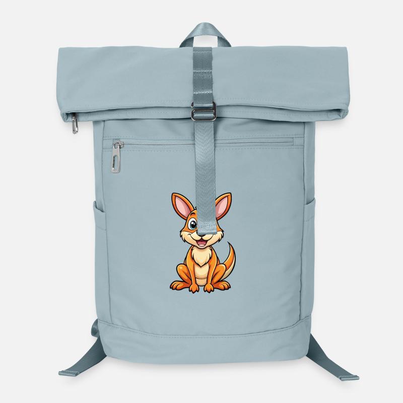 Kangaroo Cute Cartoon Character Kawaii Clipart Laptop Backpack