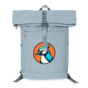 Jay Bird Niedliches Kawaii Cartoon Tier Haustier Logo - Laptop-Rucksack  - Eisblau - Vorne