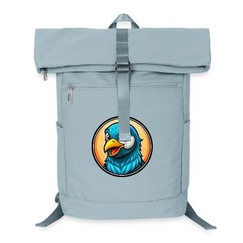 Taube Bunte Kawaii Cartoon Figur Clipart - Laptop-Rucksack  - Eisblau - Vorne