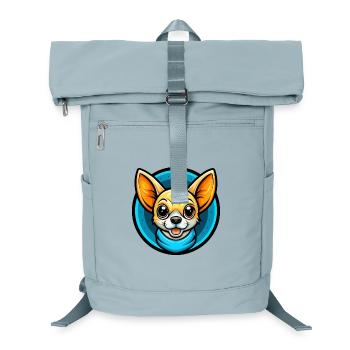 Chihuahua Dog Colorful Kawaii Cartoon Character - Laptop Backpack - ice blue - Front