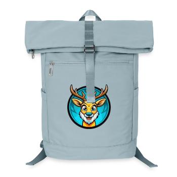 Hirsch Bunt Kawaii Cartoon Charakter Clipart Haustier - Laptop-Rucksack  - Eisblau - Vorne