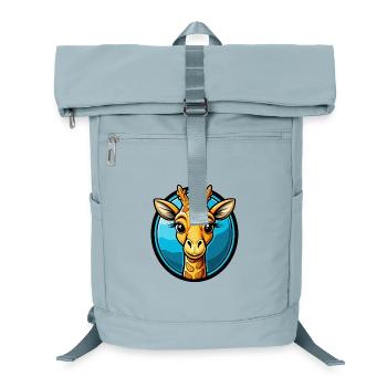 Giraffe Bunte Kawaii Cartoon Figur Clipart - Laptop-Rucksack  - Eisblau - Vorne