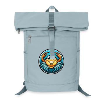 Krabbe Bunt Kawaii Cartoon Figur Clipart Haustier - Laptop-Rucksack  - Eisblau - Vorne