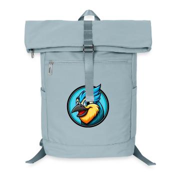 Jay Bird Bunte Kawaii Cartoon Figur Clipart - Laptop-Rucksack  - Eisblau - Vorne