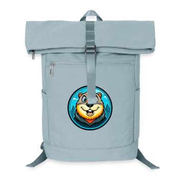 Marmot Colorful Kawaii Cartoon Character Clipart - Laptop Backpack - ice blue - Front