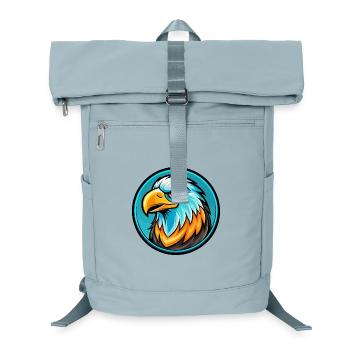 Falke Bunte Kawaii Cartoon Figur Clipart Haustier - Laptop-Rucksack  - Eisblau - Vorne