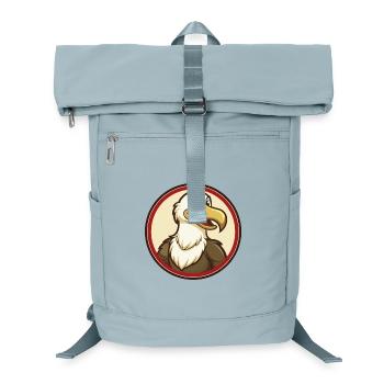 Albatross Colorful Kawaii Cartoon Character Pet - Laptop Backpack - ice blue - Front