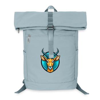 Impala Bunte Kawaii Cartoon Figur Clipart - Laptop-Rucksack  - Eisblau - Vorne
