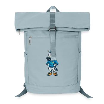 Zebra Cool Kawaii Cartoon Figur Clipart - Laptop-Rucksack  - Eisblau - Vorne
