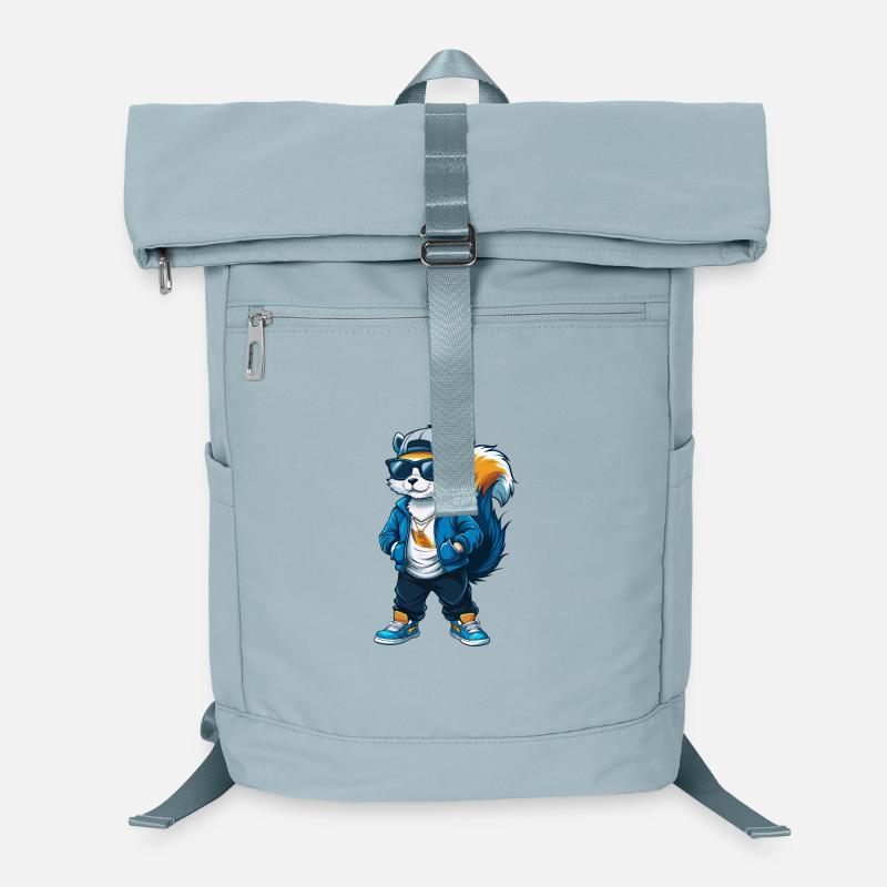 Eichhörnchen Cool Cartoon Figur Kawaii Clipart Laptop-Rucksack 