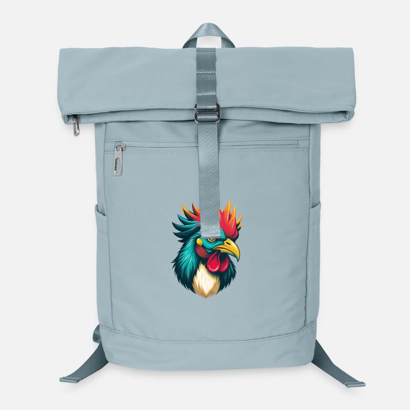 poulet mignon kawaii dessin animé clipart visage d’animal Sac à dos ordinateur