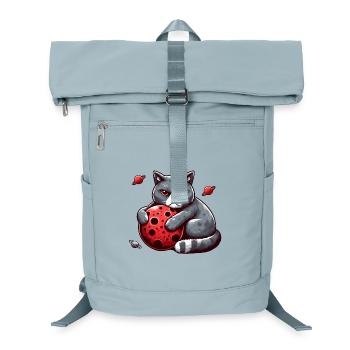 Cat Apocalypse: Grumpy Mood Cat - Laptop Backpack - ice blue - Front